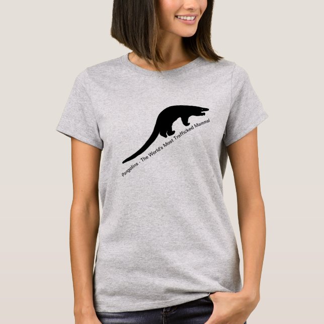 T-shirt Pangolins - le mammifère le plus trafiqué du monde (Devant)