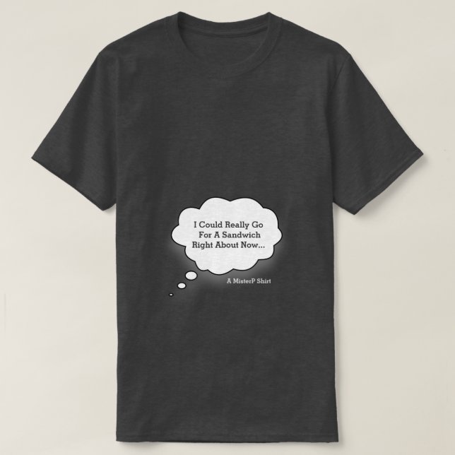 T-shirt Pangs de la faim - Une chemise de Monsieur P (Design devant)