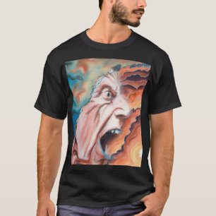 T-shirt Panic Waves peinture à l'huile