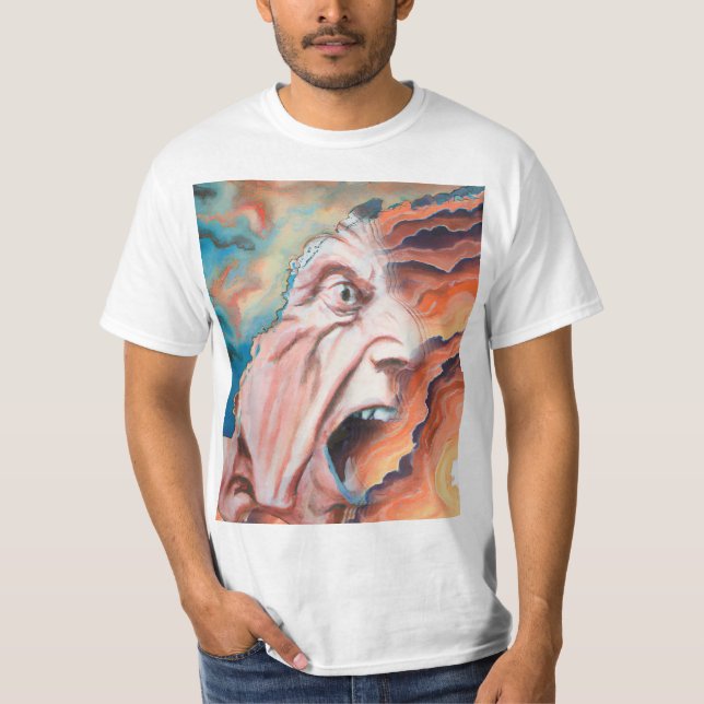 T-shirt Panic Waves peinture à l'huile (Devant)
