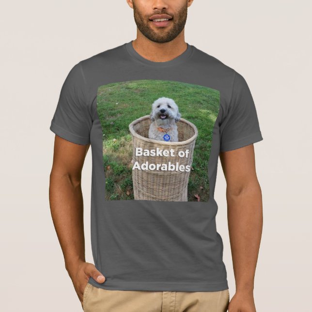 T-shirt Panier d'Adorables : Chiens adorables pour Hillary (Devant)