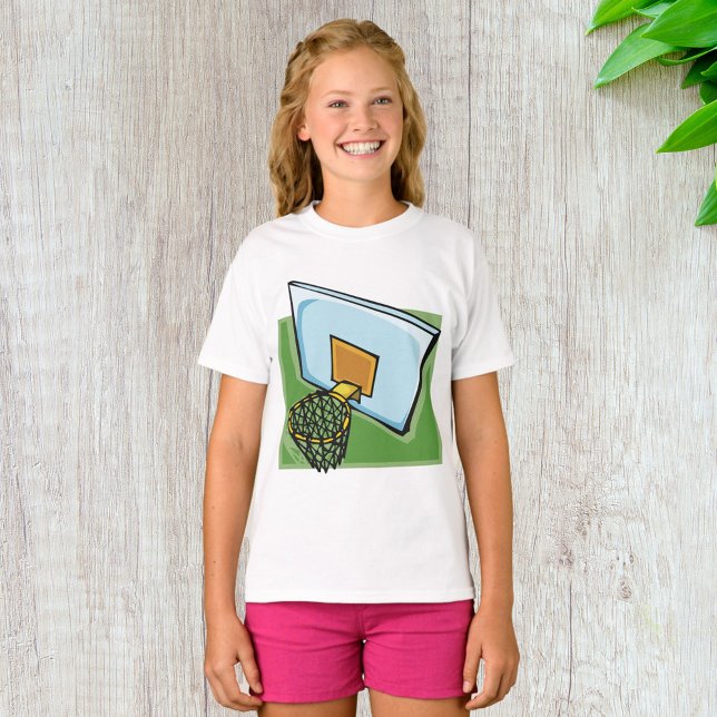T-shirt Panier De Basketball Sports Backboard Et Net (Créateur téléchargé)