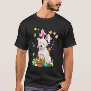 T-shirt Panier de chasse aux œufs de Pâques pour chien Mal