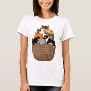 T-shirt Panier de chatons