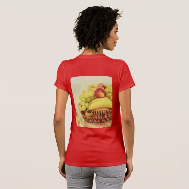 T-shirt "Panier de fruits" jolie photo. Commandez dès main (Dos entier)