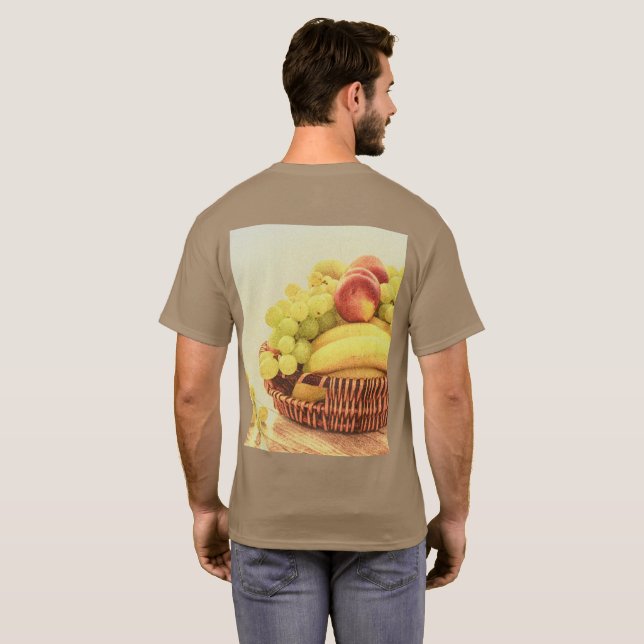 T-shirt "Panier de fruits" jolie photo. Commandez dès main (Dos entier)