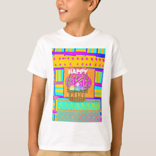 T-shirt Panier de Pâques et d'Oeufs inspirés de l'Afrique