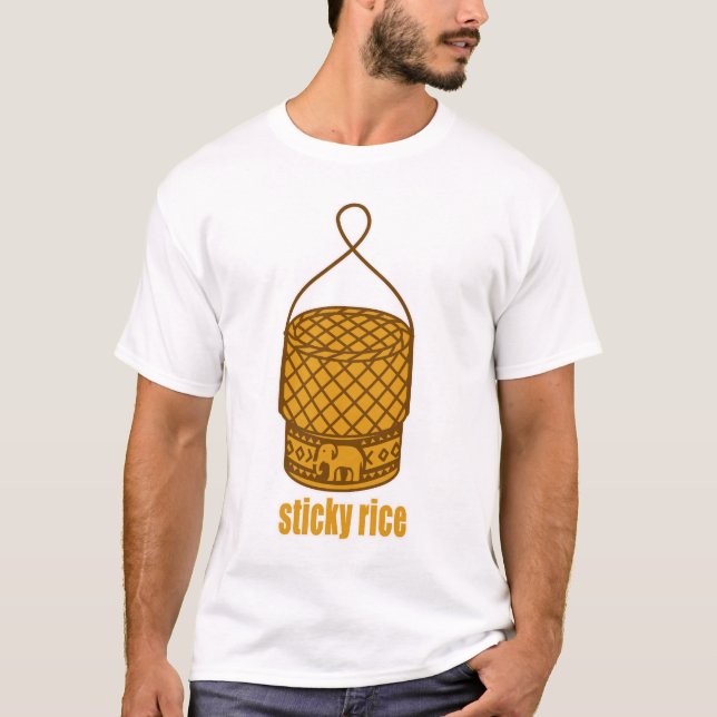 T-shirt panier de riz collant (Devant)