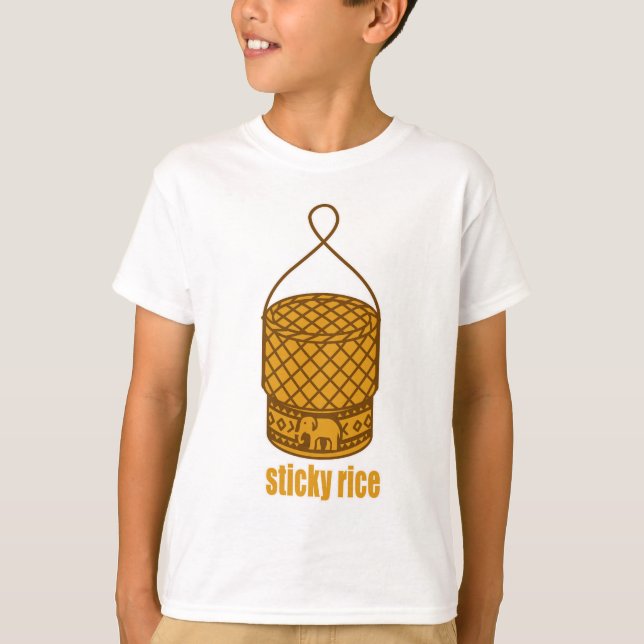 T-shirt panier de riz collant (Devant)
