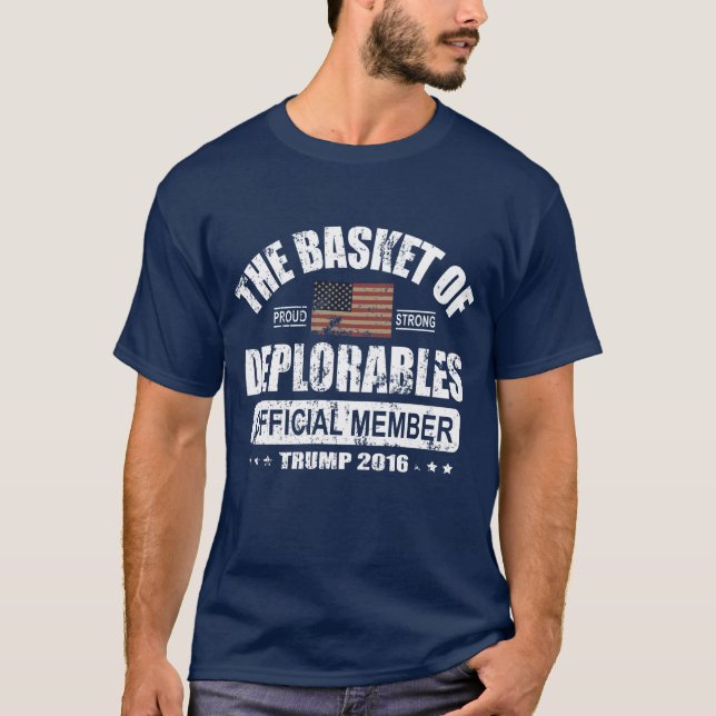 T-shirt Panier officiel de membre de Deplorables (Devant)