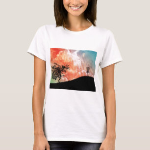 T-shirt Panier sur une colline
