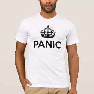 T-shirt PANIQUE : Gardez le calme et continuez charrient
