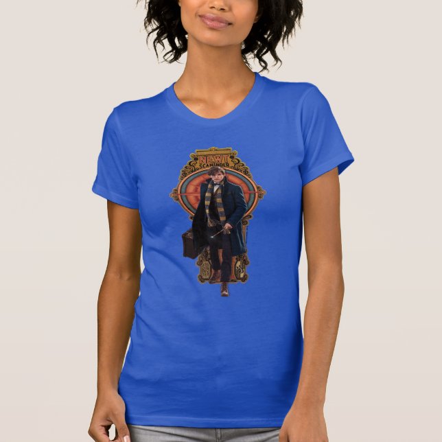 T-shirt Panneau Art Nouveau NEWT SCAMANDER™ Walking (Devant)