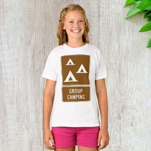 T-shirt Panneau Camping de groupe