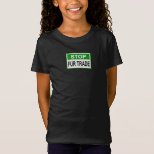 T-Shirt Panneau commercial Stop Fur vert