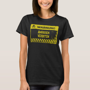 T-shirt Panneau d'avertissement jaune