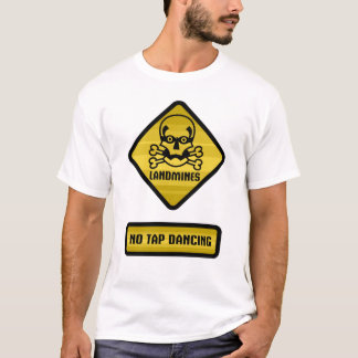 T-shirt Panneau d'avertissement - mines terrestres