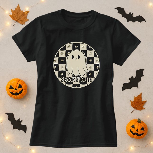 T-shirt Panneau de contrôle éffrayant Ghost Cute (Créateur téléchargé)