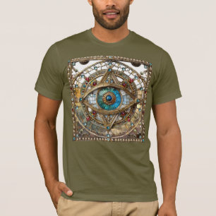 T-shirt Panneau de fenêtre orné du troisième œil