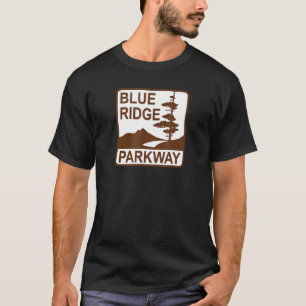 T-shirt Panneau de la route Blue Ridge Parkway