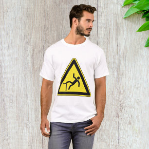 T-shirt Panneau de mise en garde Attention à votre marche