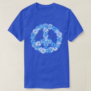 T-shirt Panneau de Paix bleu