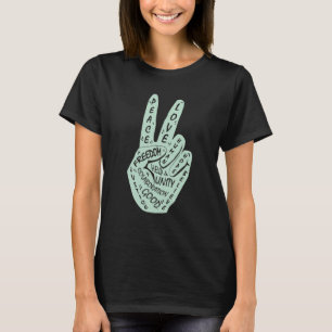 T-shirt Panneau de paix Faire la paix et non la guerre