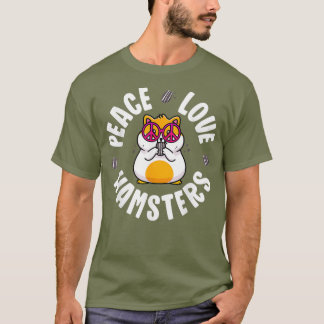 T-shirt Panneau de Paix Hamster Chemise Enfants Garçon Fil