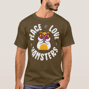 T-shirt Panneau de Paix Hamster Chemise Enfants Garçon Fil