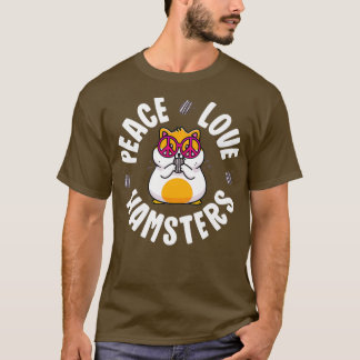 T-shirt Panneau de Paix Hamster Chemise Enfants Garçon Fil