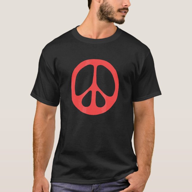 T-shirt Panneau de Paix Minimaliste Simple Sixties 60s Ret (Devant)