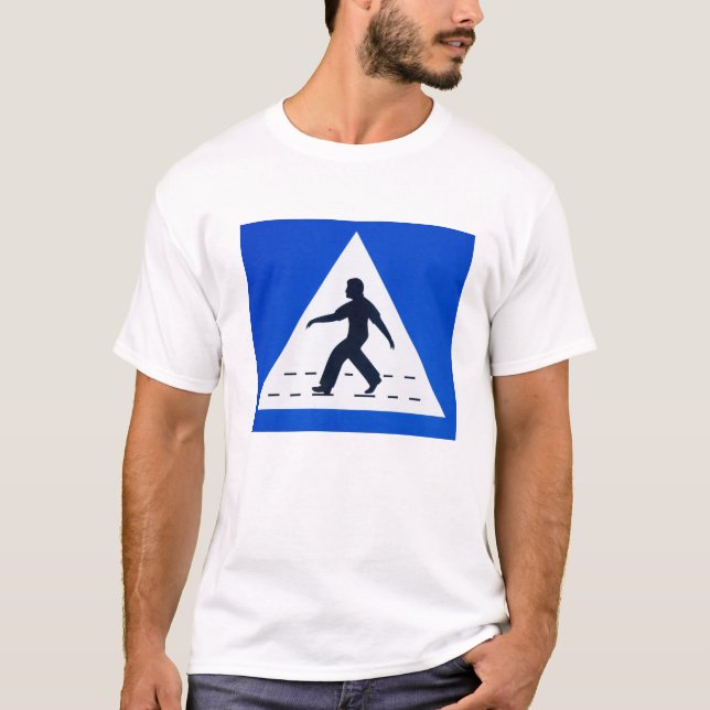 T-shirt Panneau de passage pour piétons omanais - Mascate, (Devant)