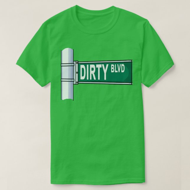 T-shirt Panneau de rue Boulevard Sale (Design devant)