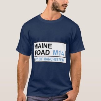 T-shirt Panneau de rue de l'équipe de football de Manchest