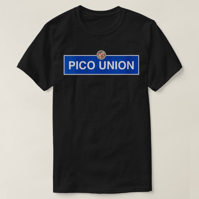 T-shirt Panneau de rue Womens Pico Union Los Angeles (Design devant)