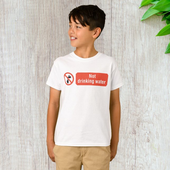 T-shirt Panneau de sécurité de l'eau potable (Créateur téléchargé)