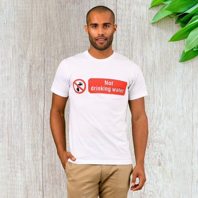 T-shirt Panneau de sécurité de l'eau potable (Créateur téléchargé)