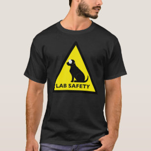 T-shirt Panneau de sécurité du laboratoire Black Labrador 
