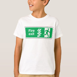 T-shirt Panneau de sortie incendie
