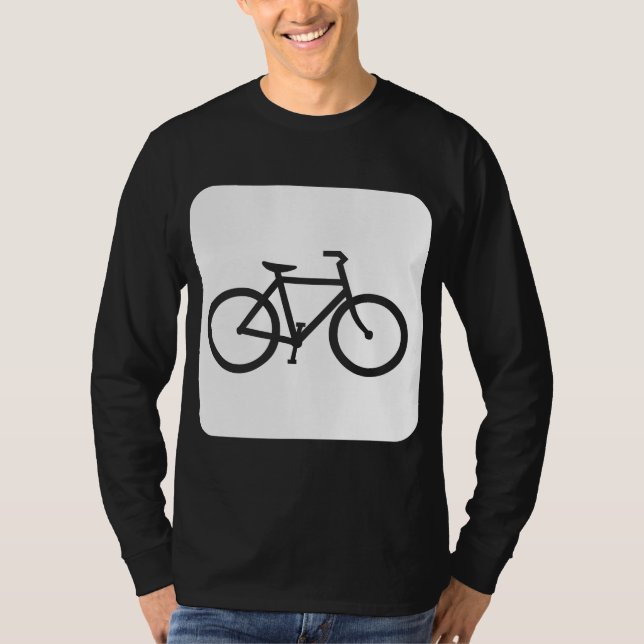 T-shirt Panneau de vélo - Blanc (Devant)