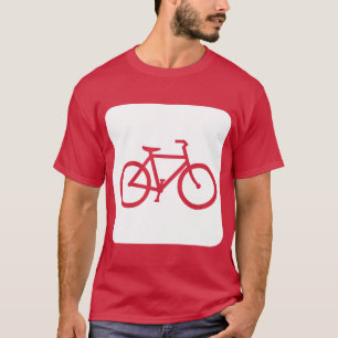 T-shirt Panneau de vélo - Blanc