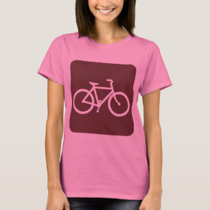 T-shirt Panneau de vélo - Brown foncé