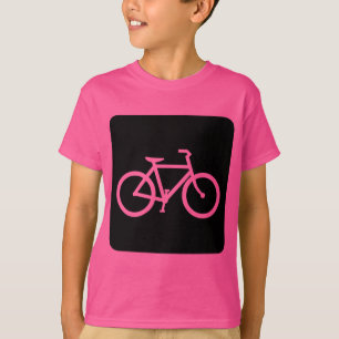 T-shirt Panneau de vélo - Noir