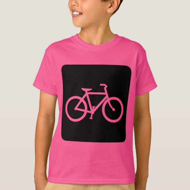T-shirt Panneau de vélo - Noir (Devant)