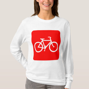 T-shirt Panneau de vélo - Rouge