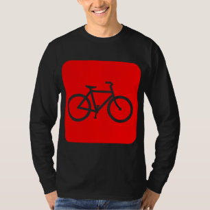 T-shirt Panneau de vélo - Rouge