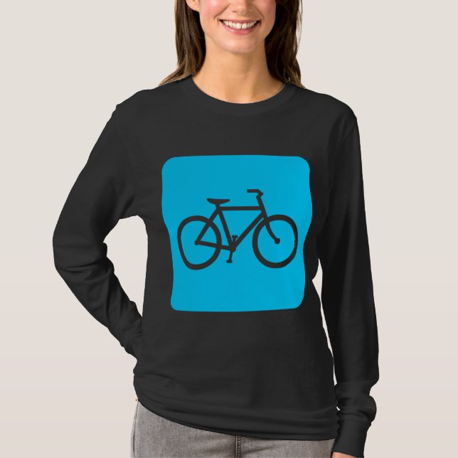 T-shirt Panneau de vélo - Sky Blue (Devant)