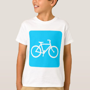 T-shirt Panneau de vélo - Sky Blue