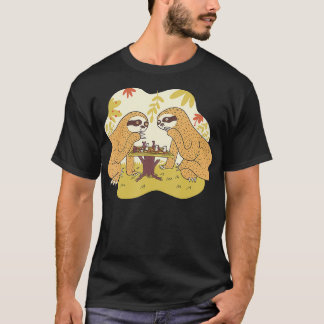 T-shirt Panneau d'échecs Sloth