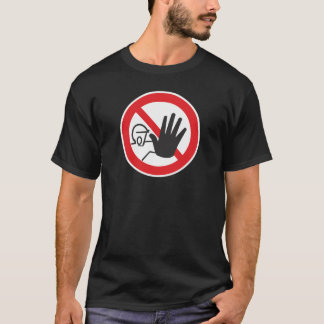 T-shirt Panneau d'interdiction d'accès